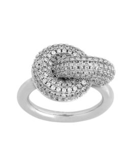 Edblad Redondo Sparkle Ring Rhodium