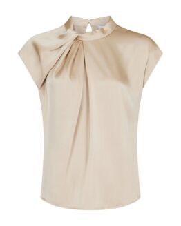 Fleur Drapy Satin Blouse