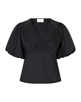 Neo Noir Irina Poplin Blouse Black