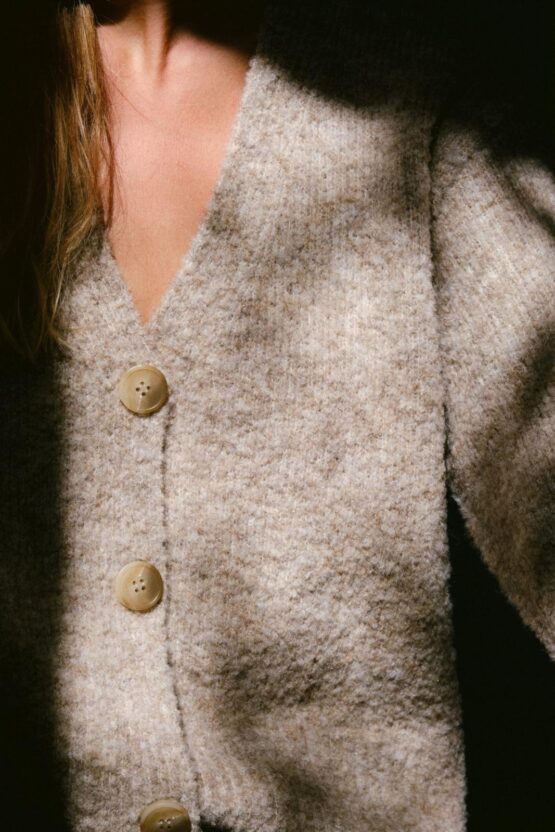 Neo Noir Lavanda Boucle Knit Cardigan - Bild 2